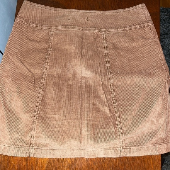 Free people brown corduroy button up Mini skirt - Picture 5 of 5